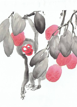 Petit singe 2 - 22,7X17