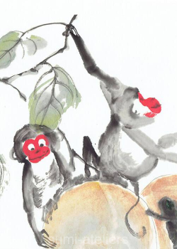 Petit singe 3 - 23X17,3
