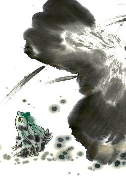 Frosch und Moos - 23X34,5